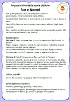 anteprima - Materiale per pittura e bricolage - Rut e Noemi - Pupazzi a dito delle storie bibliche - Pagina 1
