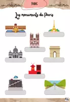 Vorschau - Arbeitsblätter - Arbeitsblatt: Les monuments de Paris (Freebie) - Seite 1