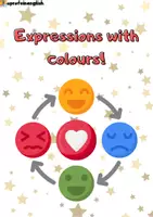 Vista previa - Decoración del aula - Expressions with colours! - Portada