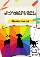 anteprima - Materiale per pittura e bricolage - Ruota dei colori - sagome di animali - Pagina di copertina