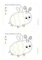 Vorschau - Arbeitsblätter - Schneideübung Hummel / Biene - Seite 2
