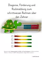Vorschau - Fördermaterial/Inklusion - Diagnose, Förderung & Rückmeldung zum schrittweisen Rechnen - Deckblatt