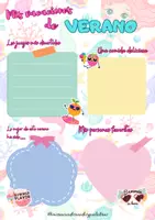 Vista previa - Hojas de trabajo - FICHA MIS VACACIONES DE VERANO - página 2