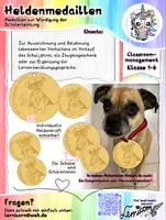 Vorschau - Mal- und Bastelvorlagen - Helden-Medaillen- Medaillen zur Belohnung und Auszeichnung - Deckblatt