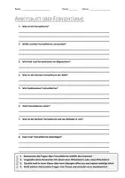 Vorschau - Arbeitsblätter - AB mit Fragen zum Thema "Fernsehturm" + Lösungsblatt + Infografik - Deckblatt