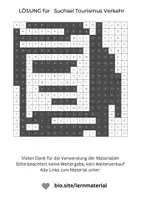 Vorschau - Arbeitsblätter - Suchsel Tourismus Verkehr, einfach, Reise, Wortgitter, Buchstabensalat, Buchstabengitter, Wortsuchrätsel, Wortsuche, Worträtsel, Wortsuchsel, Wörtersuche, Suchrätsel - Seite 2