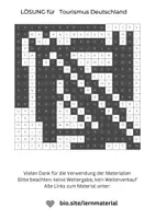 Vorschau - Arbeitsblätter - Tourismus Deutschland, Suchsel, schwer, Wortgitter, Buchstabensalat, Buchstabengitter, Wortsuchrätsel, Wortsuche, Worträtsel, Wortsuchsel, Wörtersuche, Suchrätsel - Seite 2
