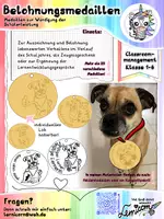 Vorschau - Arbeitsblätter - Medaillen Belohnung Lernentwicklungsgespräch - Deckblatt