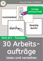 Vorschau - Spiele - Merk's dir - Arbeitsanweisungen - Merkspiel - Deckblatt