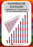 Vorschau - Arbeitsblätter - Arbeitsblätter und Legematerial "Numerische Stangen" "blau-rote Stangen" - Deckblatt
