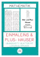 Vorschau - Arbeitsblätter - Einmaleins und Plus- Häuser. - Deckblatt