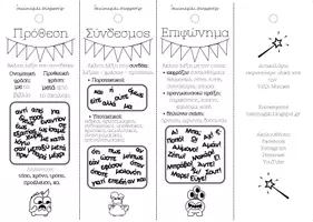 Προεπισκόπηση - Flashcards - Μπρελόκ με τα Μέρη του λόγου και τους χρόνους των ρημάτων - Σελίδα 2