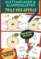 Vorschau - Fördermaterial/Inklusion - Klettaufgaben & Klammerkarten: Teile des Apfels - Deckblatt