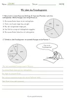 Vorschau - Arbeitsblätter - Kreisdiagramm - Arbeitsblätter zur Vertiefung / Übung mit Lösungen - Seite 2