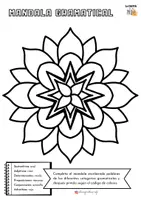 Vista previa - Manualidades / Dibujos para colorear - Mandalas gramaticales - análisis morfológico - página 3