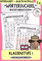 Vorschau - Arbeitsblätter - Wachsendes Sparpaket I Wörtersuchsel I Buchstabenstation I Kl. 1 - Seite 1