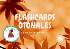Vista previa - Tarjetas / Manipulativos - Flashcards otoñales - página 1