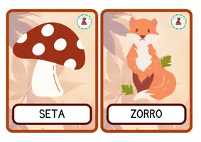 Vista previa - Tarjetas / Manipulativos - Flashcards otoñales - página 3