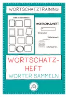 Vorschau - Arbeitsblätter - Mein Wortschatzheft zum Lernwörtertraining - Deckblatt