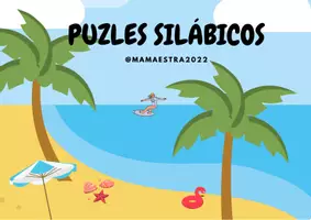 Vista previa - Juegos / Gamificación - PUZLES VERANO (silábicos y numéricos) - página 1