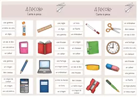 Vorschau - Stationenlernen - À l'école Klammerkarten Schulmaterialien - Seite 3