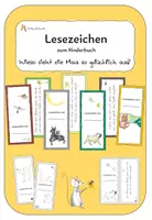 Vorschau - Mal- und Bastelvorlagen - Lesezeichen bunt/sw - Wieso sieht die Maus so glücklich aus? - Deckblatt