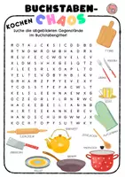 Vorschau - Arbeitsblätter - Küche (Kreuz + Chaos) - LTiO - Seite 1