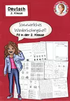 Vorschau - Arbeitsblätter - Fit in Deutsch Klasse 2 | Sommerliches Wiederholungsheft - Deckblatt