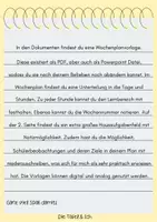 Vorschau - Anderer Materialtyp - analoger/digitaler Wochenplan! Auch abänderbar - Seite 1