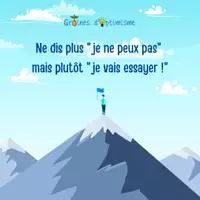Aperçu - Affichage - Pensée Positive - Je vais essayer - Page de couverture