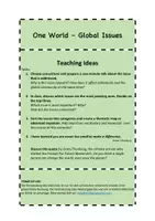 Vorschau - Bildkarten - One World Global Issues - Saving the Planet (Klasse 12) - Deckblatt
