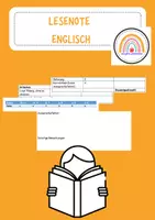 Vorschau - Anderer Materialtyp - Lesenote Englisch - Deckblatt