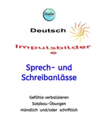 Vorschau - Arbeitsblätter - Impulsbilder Sprech und Schreibanlass - Deckblatt