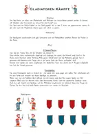 Vorschau - Spiele - Latein-Spiel: Gladiatoren Kämpfe (Abfragen und Wiederholen) - Deckblatt