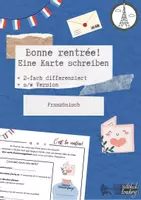 Vorschau - Arbeitsblätter - Bonne rentrée! - Deine 1. Stunde im neuen Schuljahr - Deckblatt