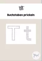 Vorschau - Arbeitsblätter - Buchstabeneinführung T/t Buchstabe prickeln - Deckblatt