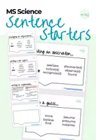 Vorschau - Fördermaterial/Inklusion - Science Sentence Starters - Deckblatt