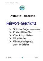 Vorschau - Stundenentwürfe - 3er Paket: AUFSATZ-REZEPTE 4 (Fantasiegeschichte, Reizwortgeschichte, Personenbeschreibung) - Seite 1