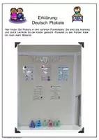 Vorschau - Poster - Deutsch Plakate Pastell Aushang Nomen, Verben, Adjektive, Pronomen Montessori - Seite 1