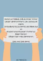 Vorschau - Bildkarten - Plakat für das Klassenzimmer- Stärkung der Kinder - Seite 1