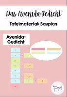 Vorschau - Arbeitsblätter - Avenida-Gedicht Materialpaket - 2. & 3. Klasse - Seite 1