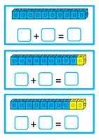 Προεπισκόπηση - Flashcards - Interlocking Cubes Number Bonds to Ten (Addition, Subtraction) - Σελίδα 1