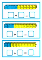 Προεπισκόπηση - Flashcards - Interlocking Cubes Number Bonds to Ten (Addition, Subtraction) - Σελίδα 3