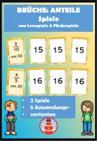 Vorschau - Spiele - Brüche Anteile Spiele & Aktivitäten - Deckblatt