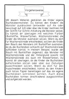 Vorschau - Mal- und Bastelvorlagen - Buchstabenmonster im Kunstunterricht; Grundschule Kunst; Collage - Seite 2