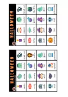 Vista previa - Juegos / Gamificación - BINGO: Halloween vocabulary - página 2