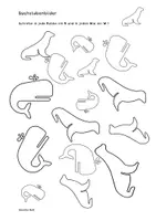 Vorschau - Mal- und Bastelvorlagen - Buchstaben lernen - Figur-Grund-Wahrnehmung - Visuelle Differenzierung - Seite 2