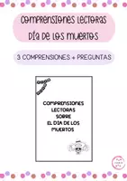 Vista previa - Hojas de trabajo - COMPRENSIONES LECTORAS DEL DÍA DE LOS MUERTOS - Portada