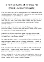 Vista previa - Hojas de trabajo - COMPRENSIONES LECTORAS DEL DÍA DE LOS MUERTOS - página 3
