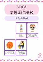 Vista previa - Tarjetas / Manipulativos - TARJETAS DÍA DE LOS MUERTOS - Portada